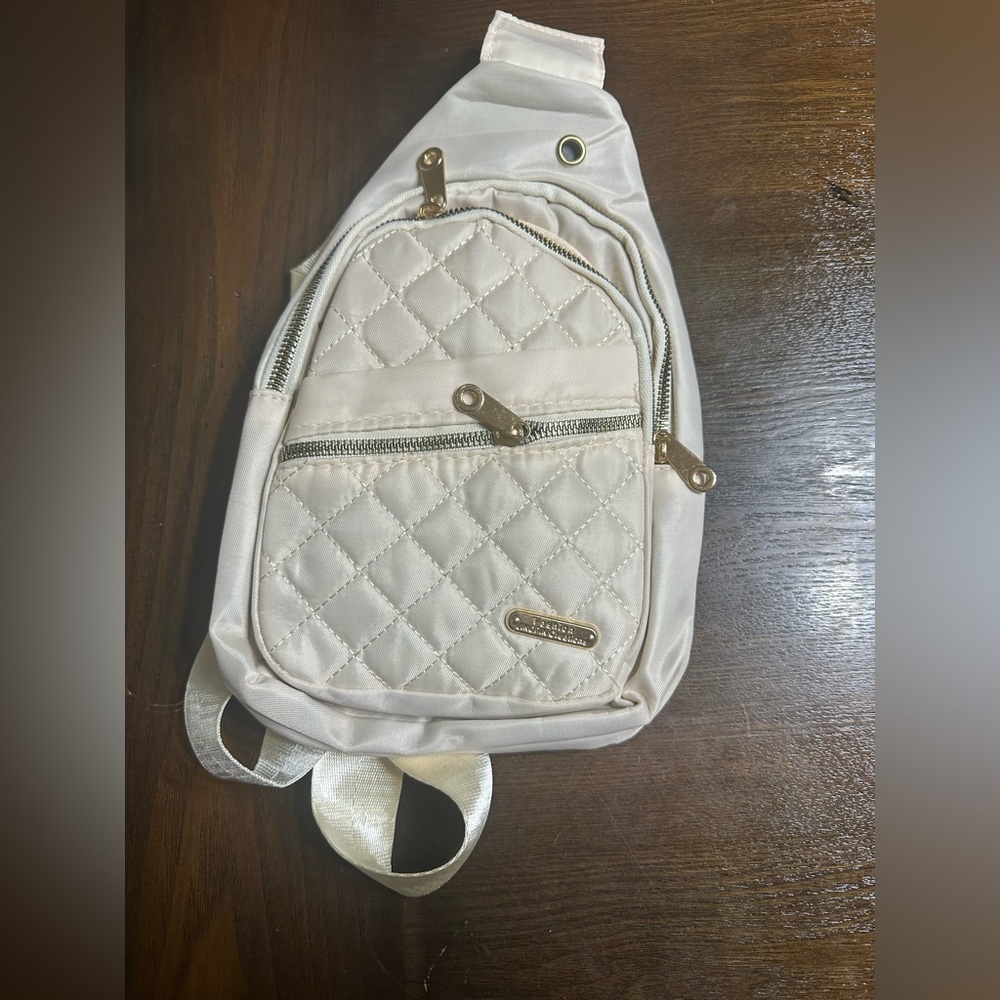 Fashion Quilted‎ Cream Women's Backpack - Unbranded